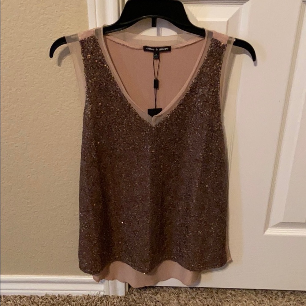 Sequin Tank Top